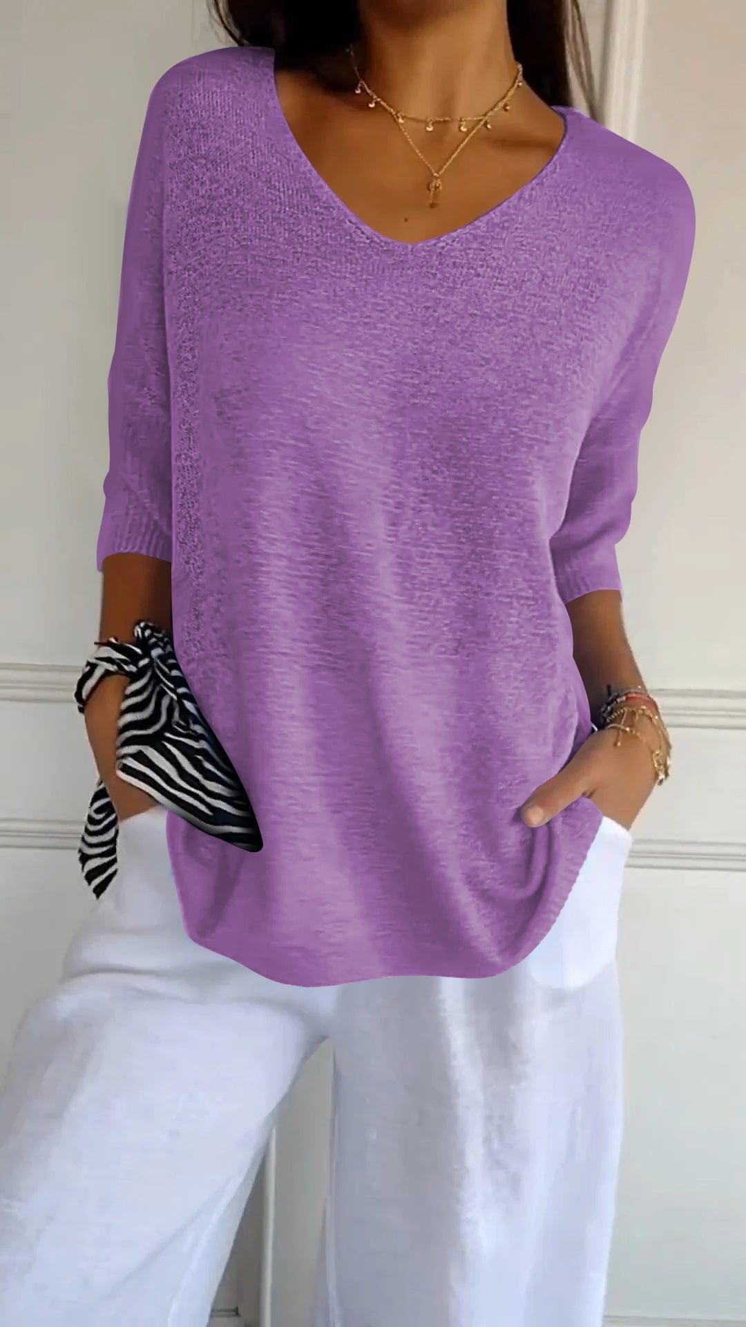 Vera™ | Knitted Top with Elegant V-Neck