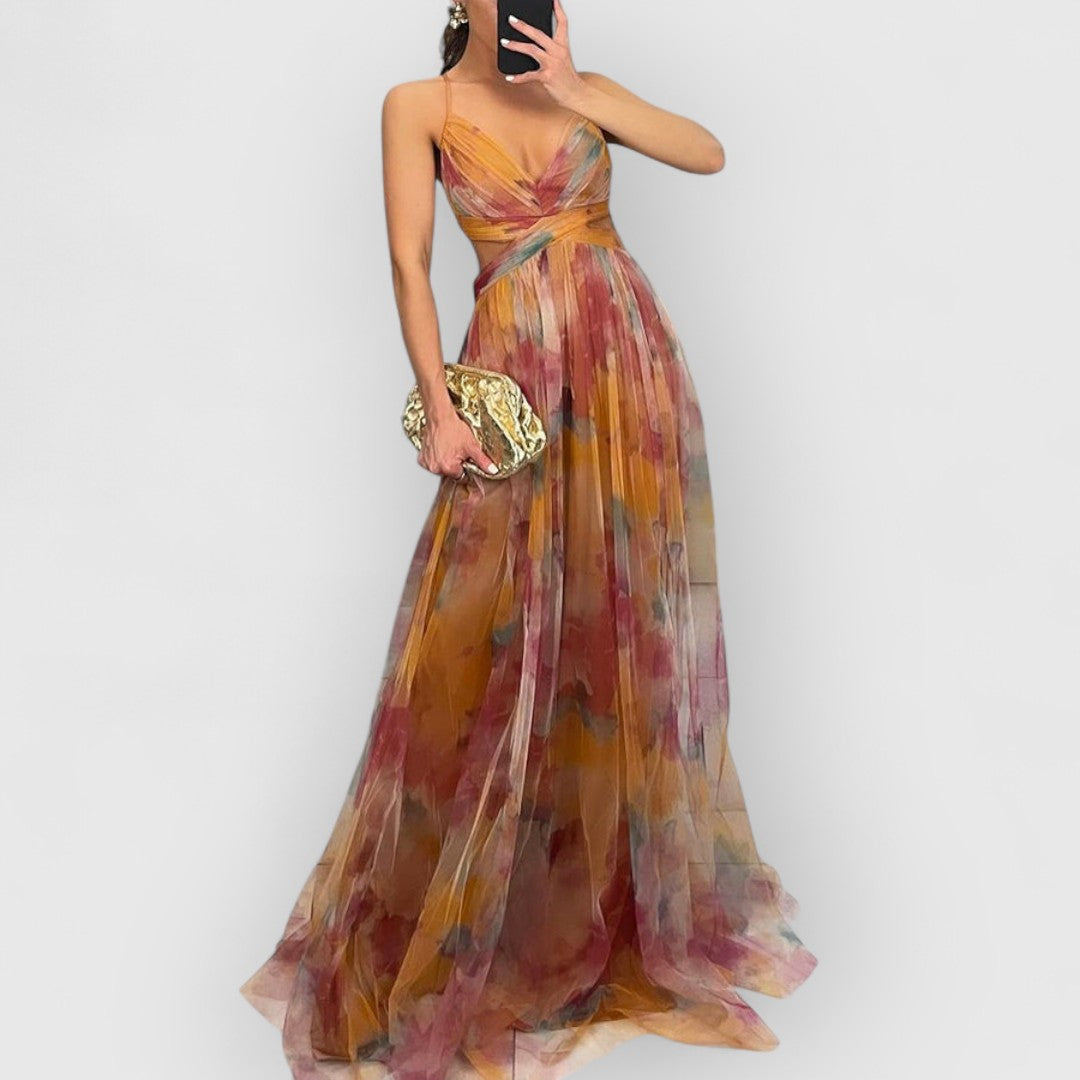 Nissa | Maxi Dress with Floral Print