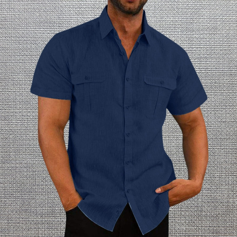 Darius - Short Sleeve Shirts with Two Chest Pockets