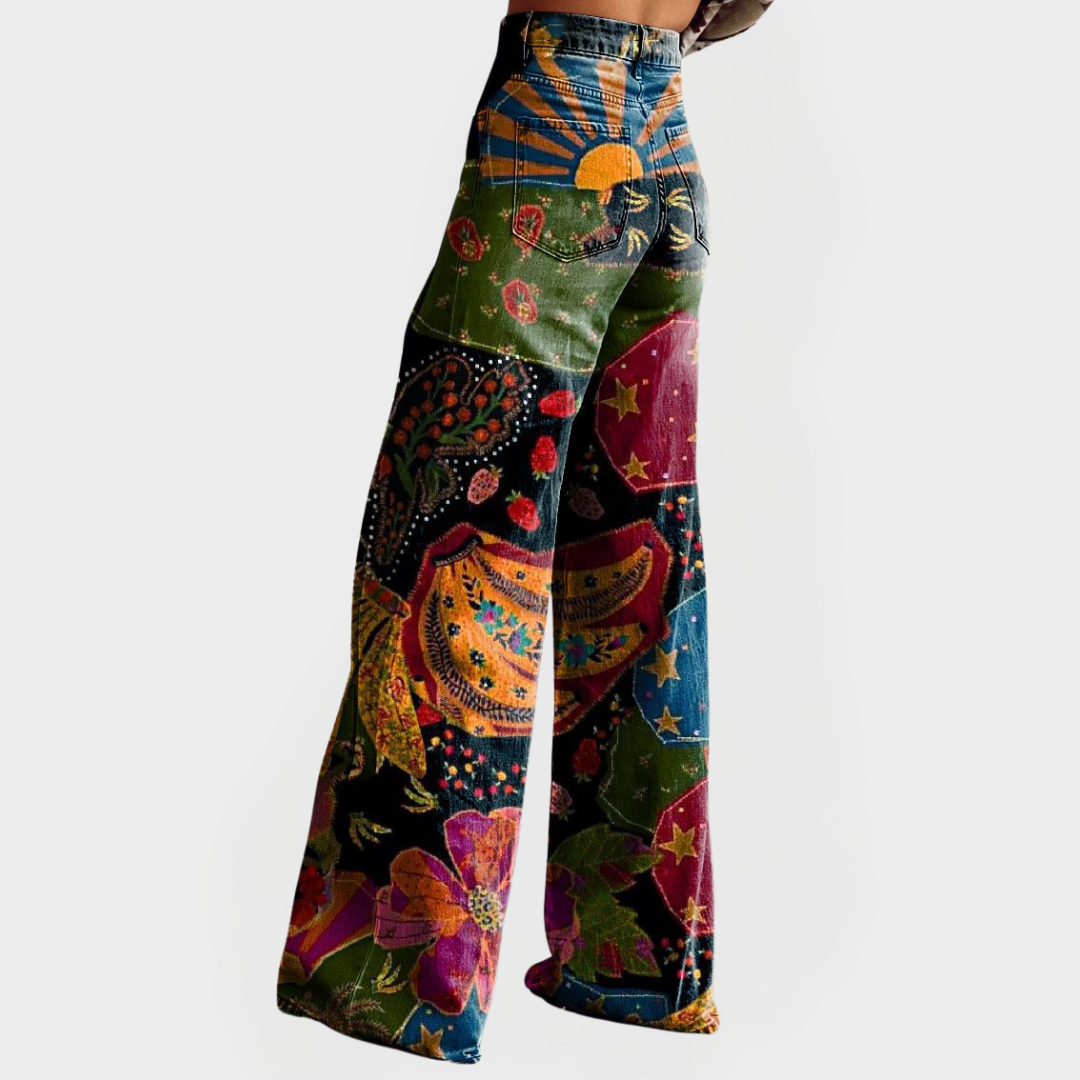 Elegant Retro Flared Bell Bottom Pants for Women - Comfortable & Stylish