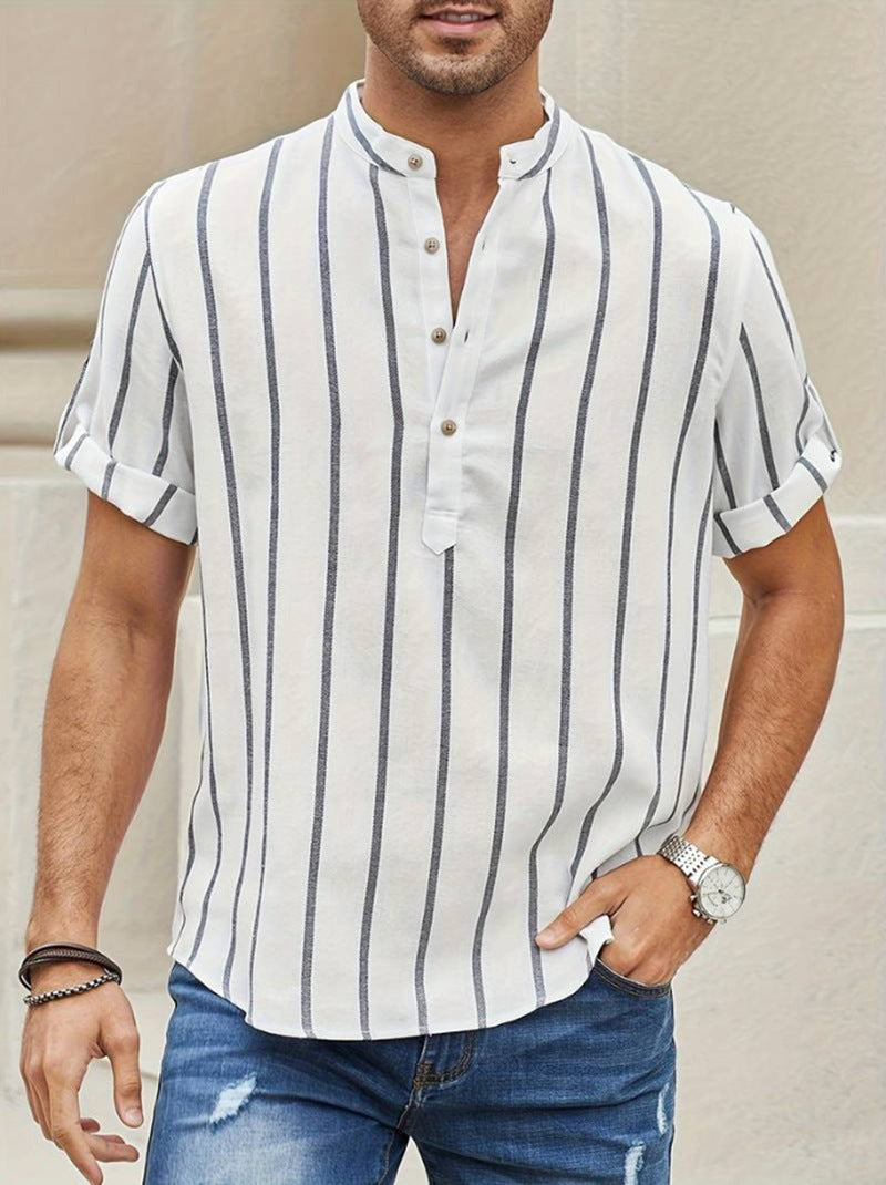 Rolly Summer Men's Clothing Short Sleeve Shirt