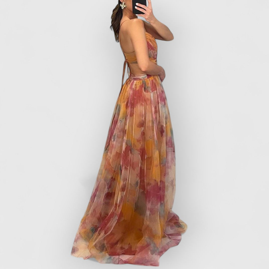 Nissa | Maxi Dress with Floral Print
