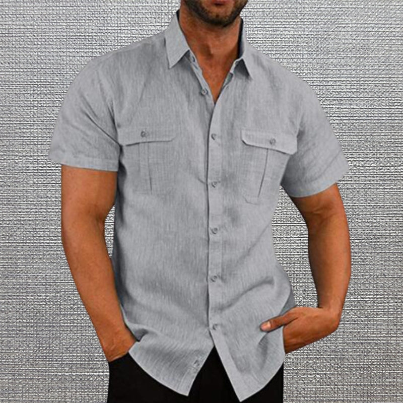 Darius - Short Sleeve Shirts with Two Chest Pockets