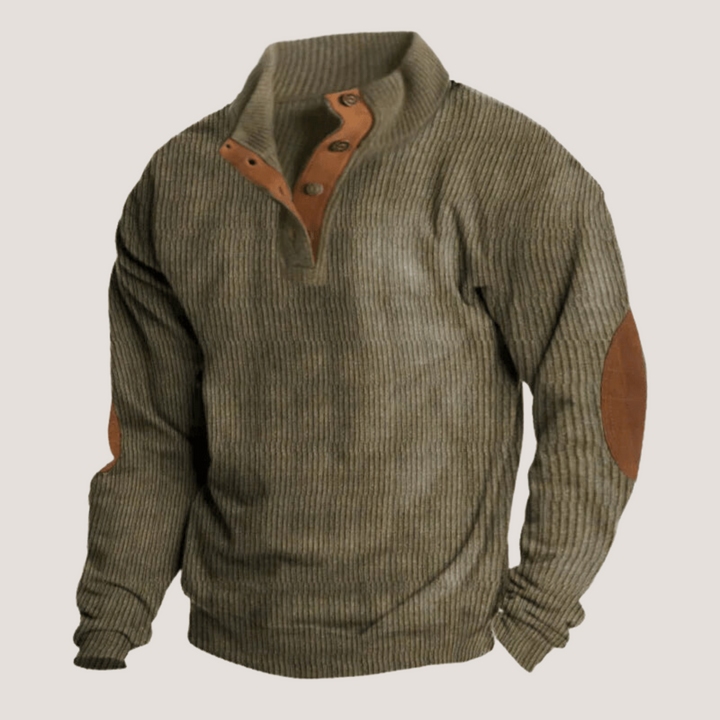 Eduardo - Corduroy Sweatshirt with Collar