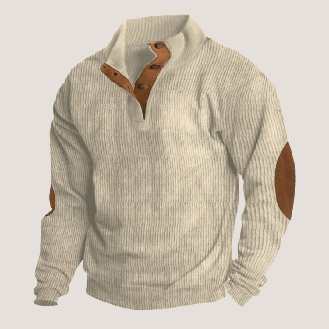 Eduardo - Corduroy Sweatshirt with Collar