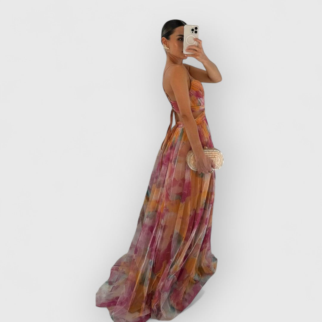 Nissa | Maxi Dress with Floral Print