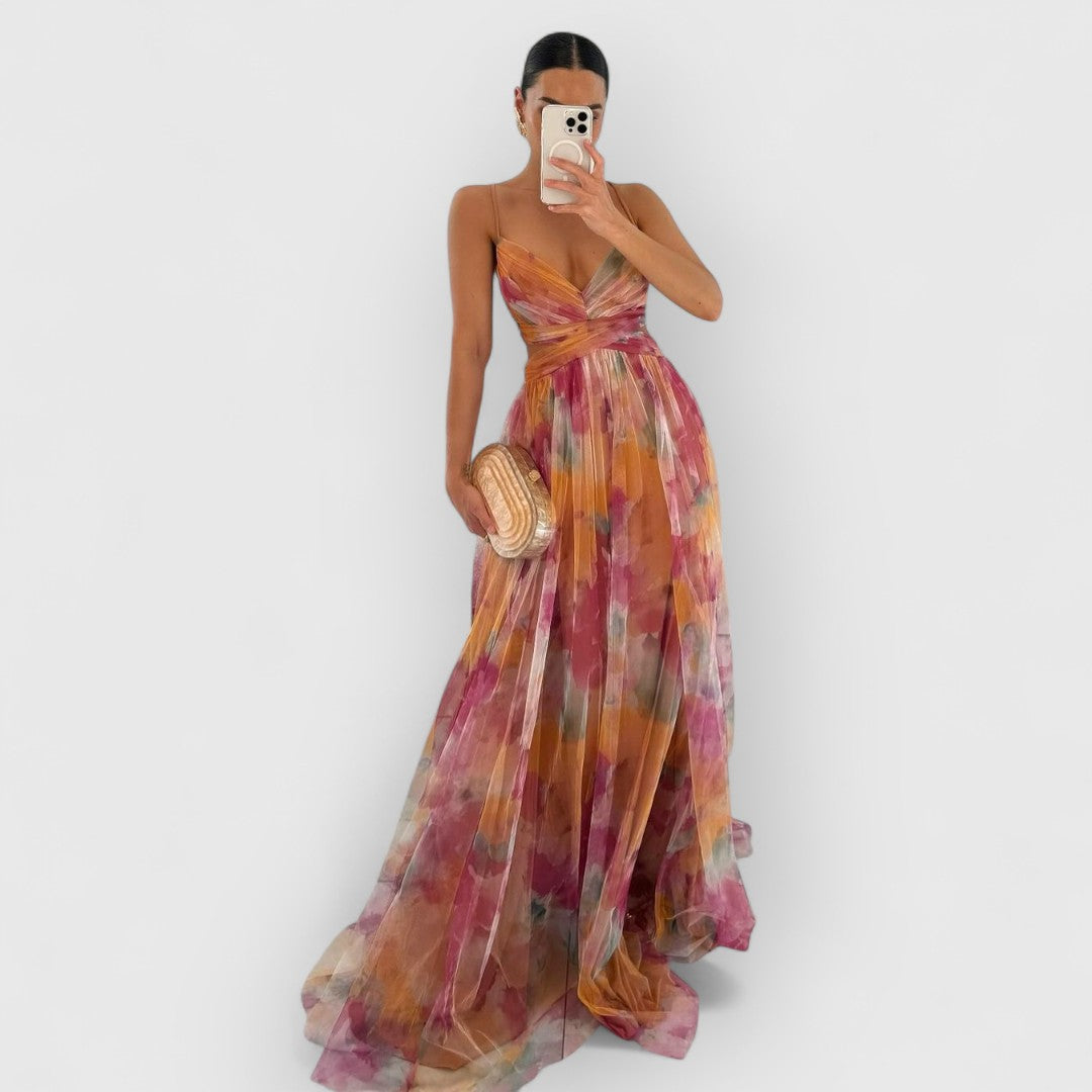 Nissa | Maxi Dress with Floral Print