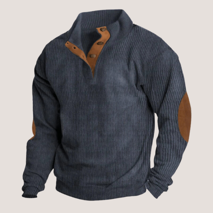 Eduardo - Corduroy Sweatshirt with Collar