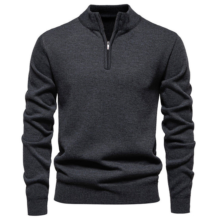 Men's Knitwear Top Half Zipper