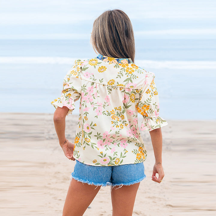 Chiffon Casual All-matching Printed Top For Women