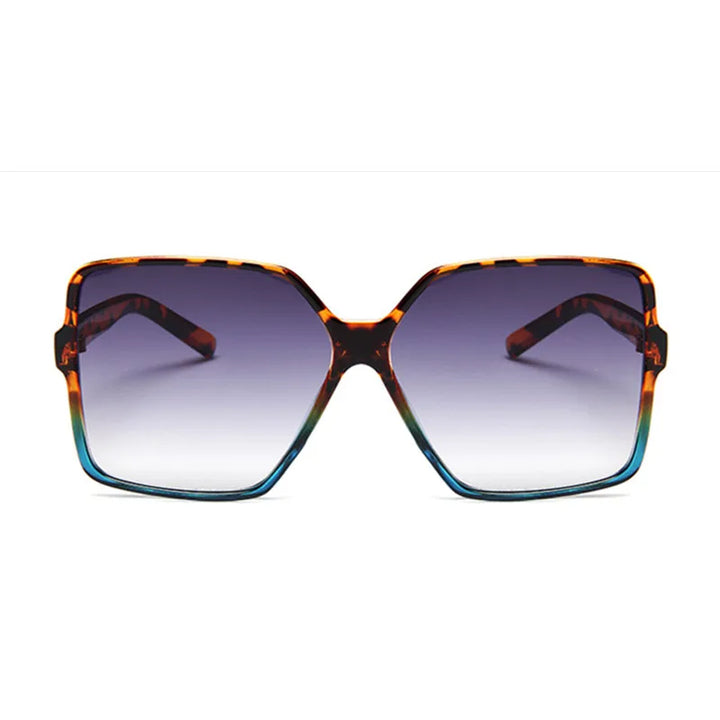 Higody Fashion Women Oversized Sunglasses Gradient Plastic Brand Designer Eyewear Female Sun Glasses UV400 Lentes De Sol Mujer