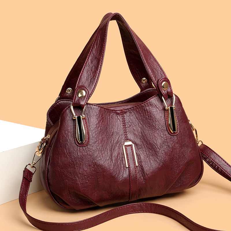 Women's Practical Casual Middle-aged Mom Handbag Bag Retro