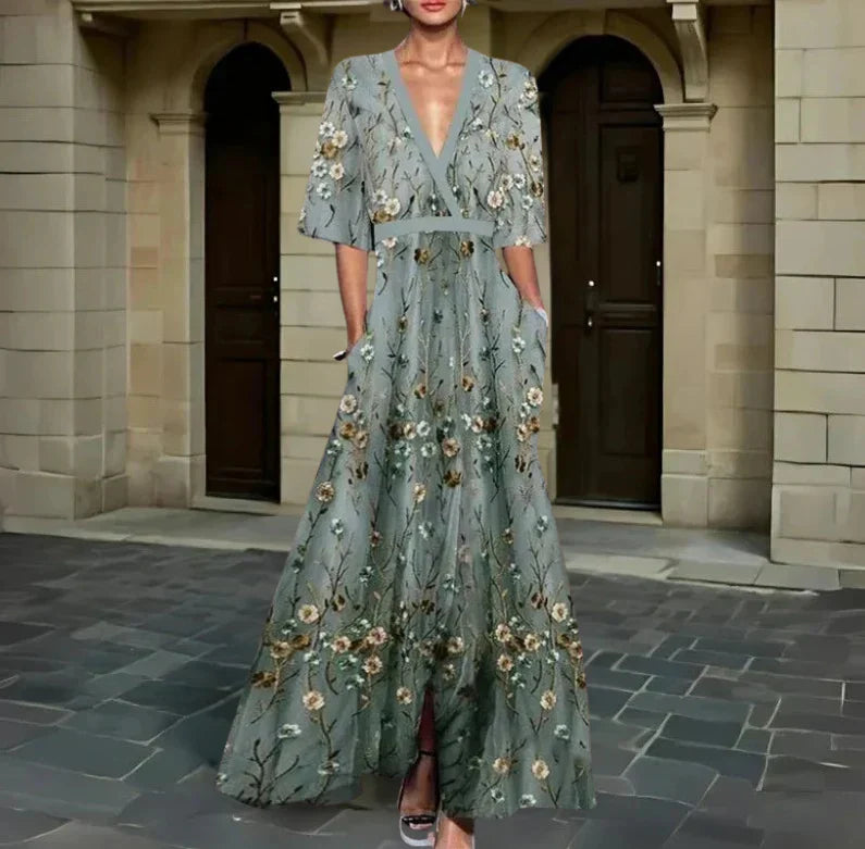 Lisa - Elegant Floral Dress