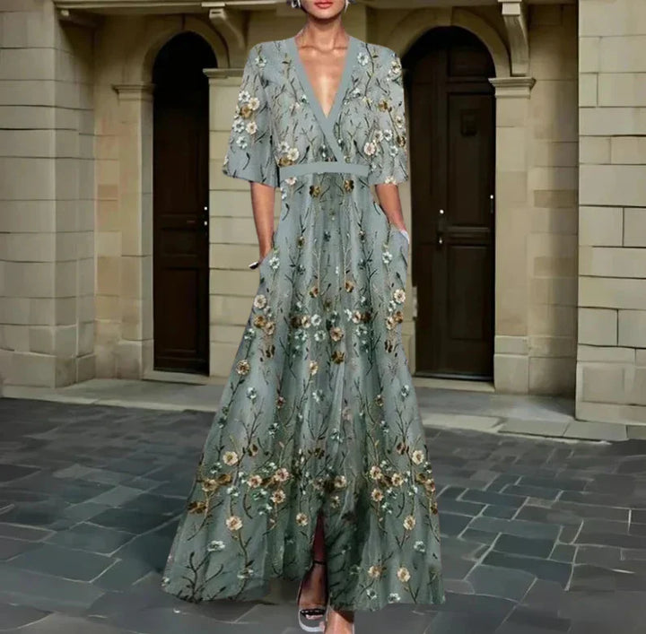 Lisa - Elegant Floral Dress