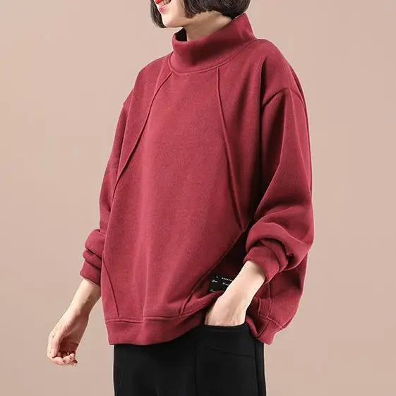 Fashion Sweatshirts Thickened Velvet Korean Style