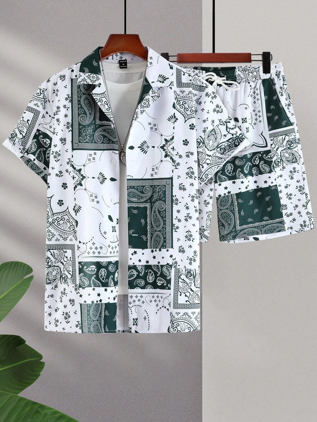 Summer Short Sleeve Suit Seaside Design