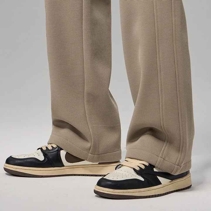 Summer Waffle Pattern Casual Pants for Men