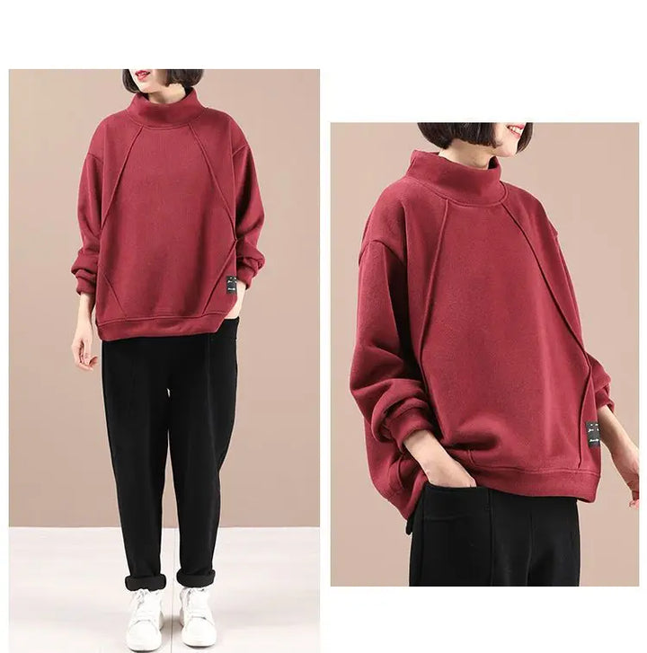 Fashion Sweatshirts Thickened Velvet Korean Style