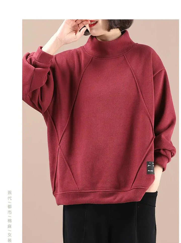 Fashion Sweatshirts Thickened Velvet Korean Style