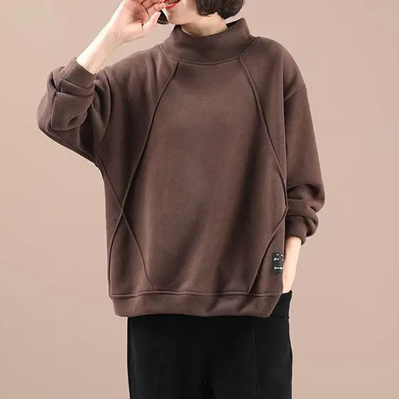 Fashion Sweatshirts Thickened Velvet Korean Style