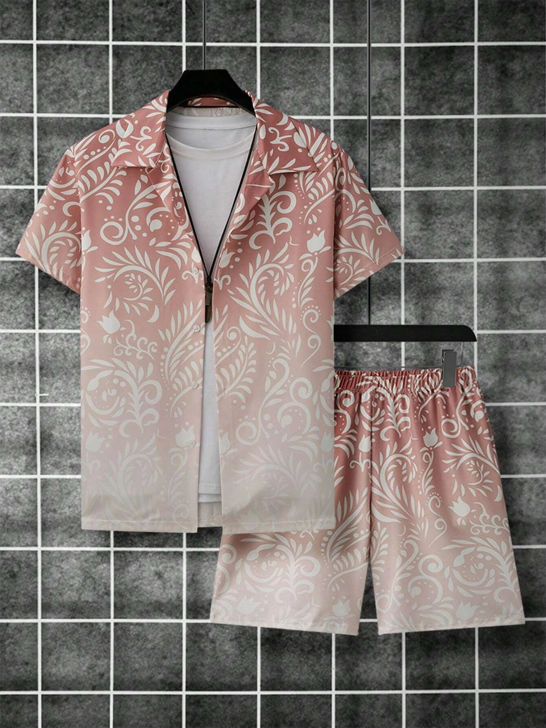 Summer Short Sleeve Suit Seaside Design