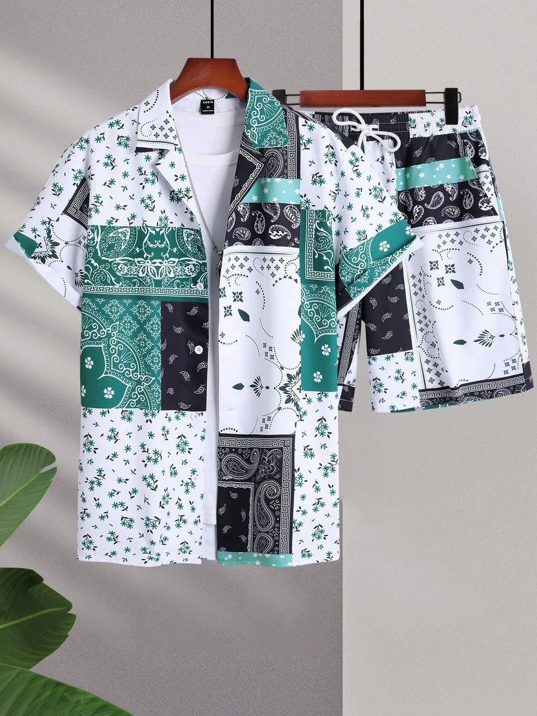 Summer Short Sleeve Suit Seaside Design