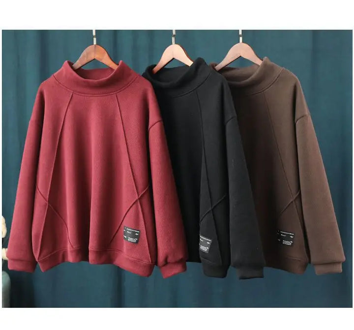 Fashion Sweatshirts Thickened Velvet Korean Style