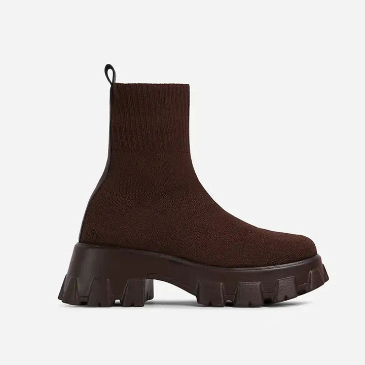 Women Casual Sneaker With Heels Sock