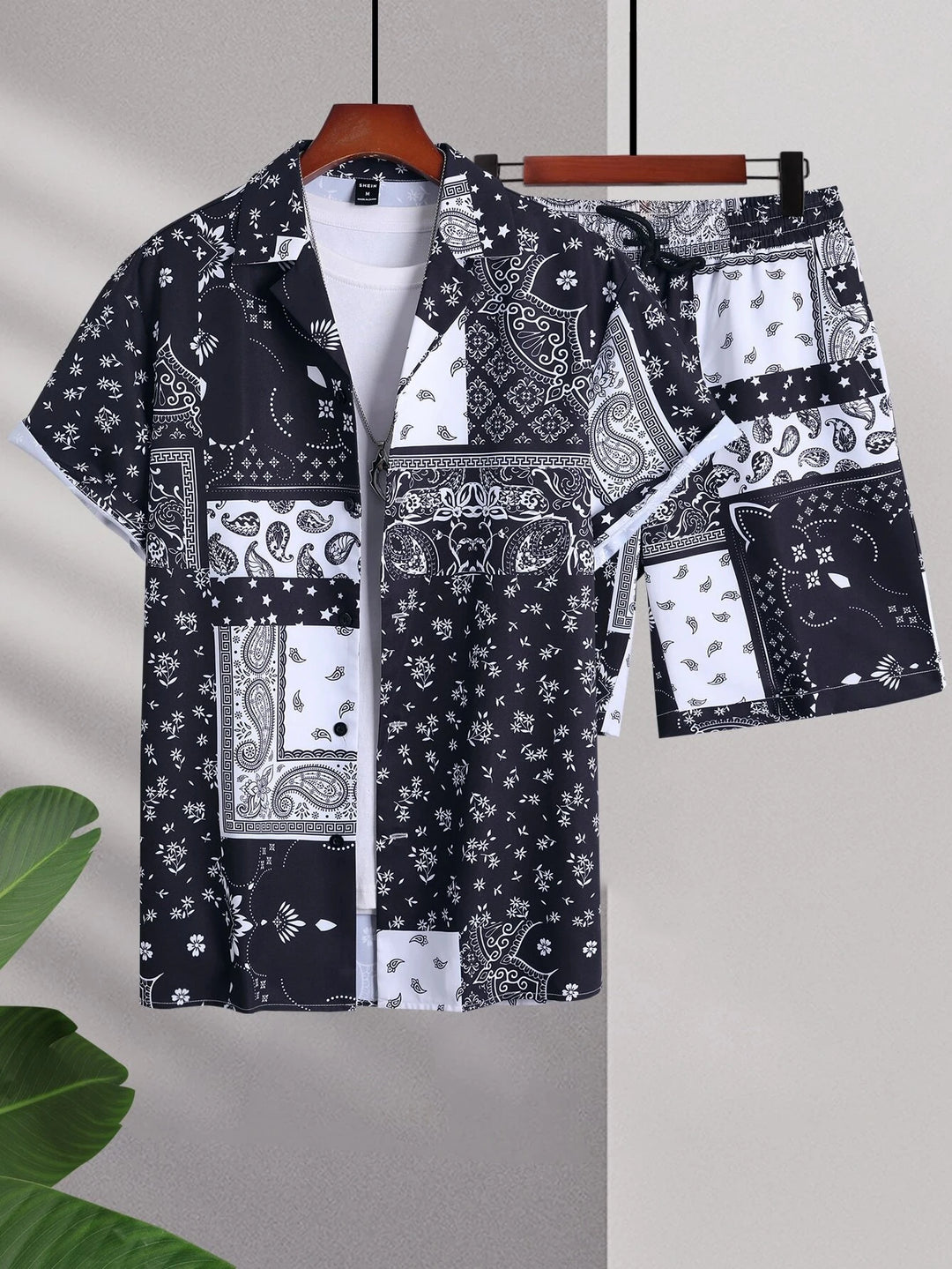 Summer Short Sleeve Suit Seaside Design