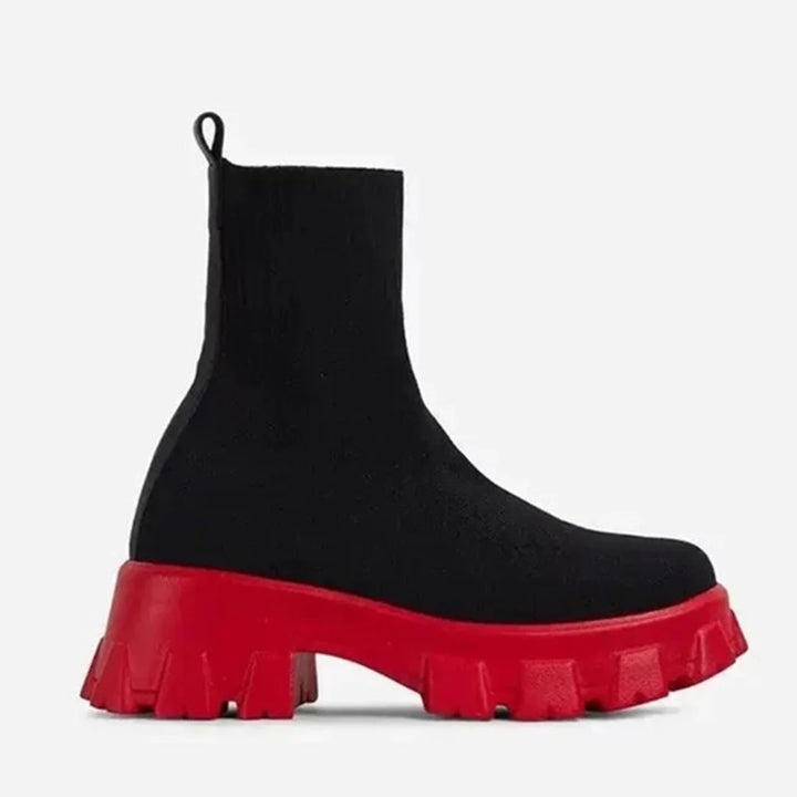 Women Casual Sneaker With Heels Sock