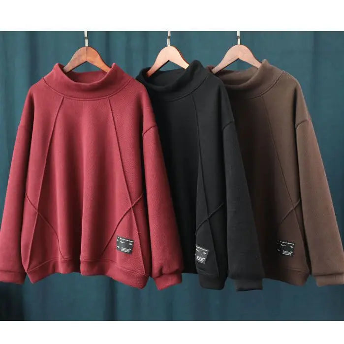 Fashion Sweatshirts Thickened Velvet Korean Style