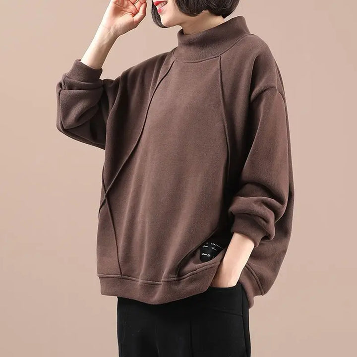 Fashion Sweatshirts Thickened Velvet Korean Style