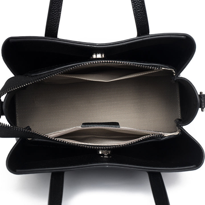 Cowhide Leather Women's Bag Large Capacity Shoulder Handbag