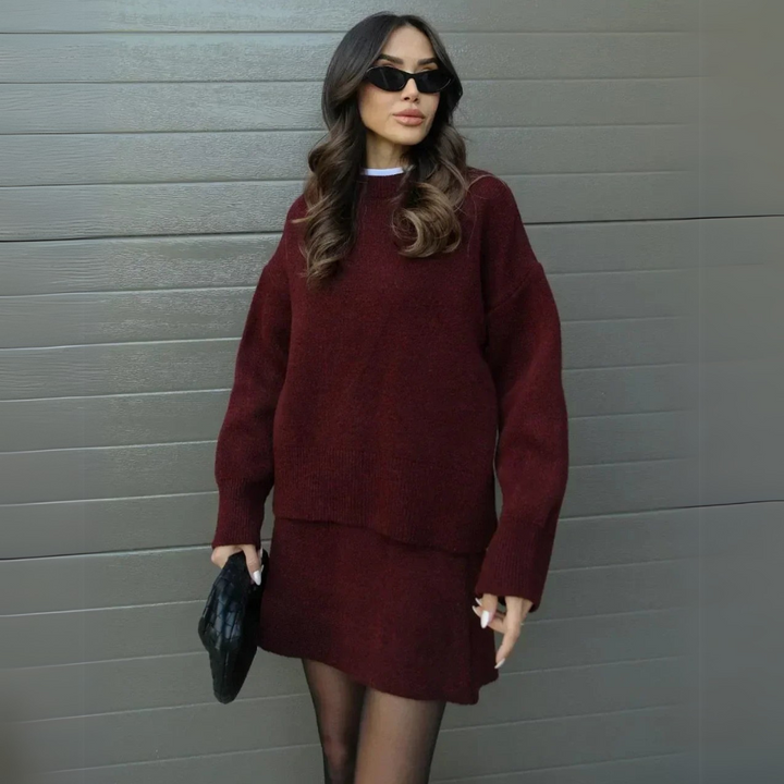 Helena - Knit Suit (Top + Skirt)